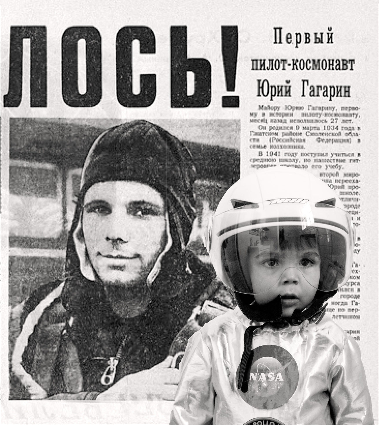 Robin with Gagarin